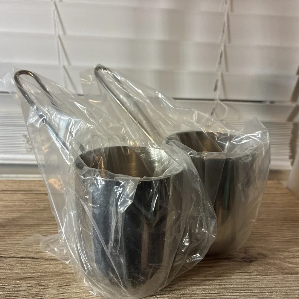 2 High Quality Stainless Steel Turkish Coffee Pot 6Oz